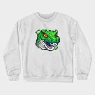 Head animal pixel art Crewneck Sweatshirt